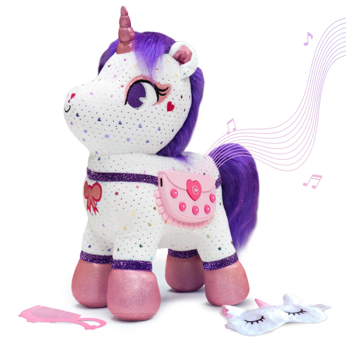 PlayShifu Singing & Talking Unicorn Friend for Ages 3+ - ZeeZee The Smart Storyteller | Soft and Cuddly Plush | Unlimited Content | Rhymes | Stories | Lullabies | Pretend Play