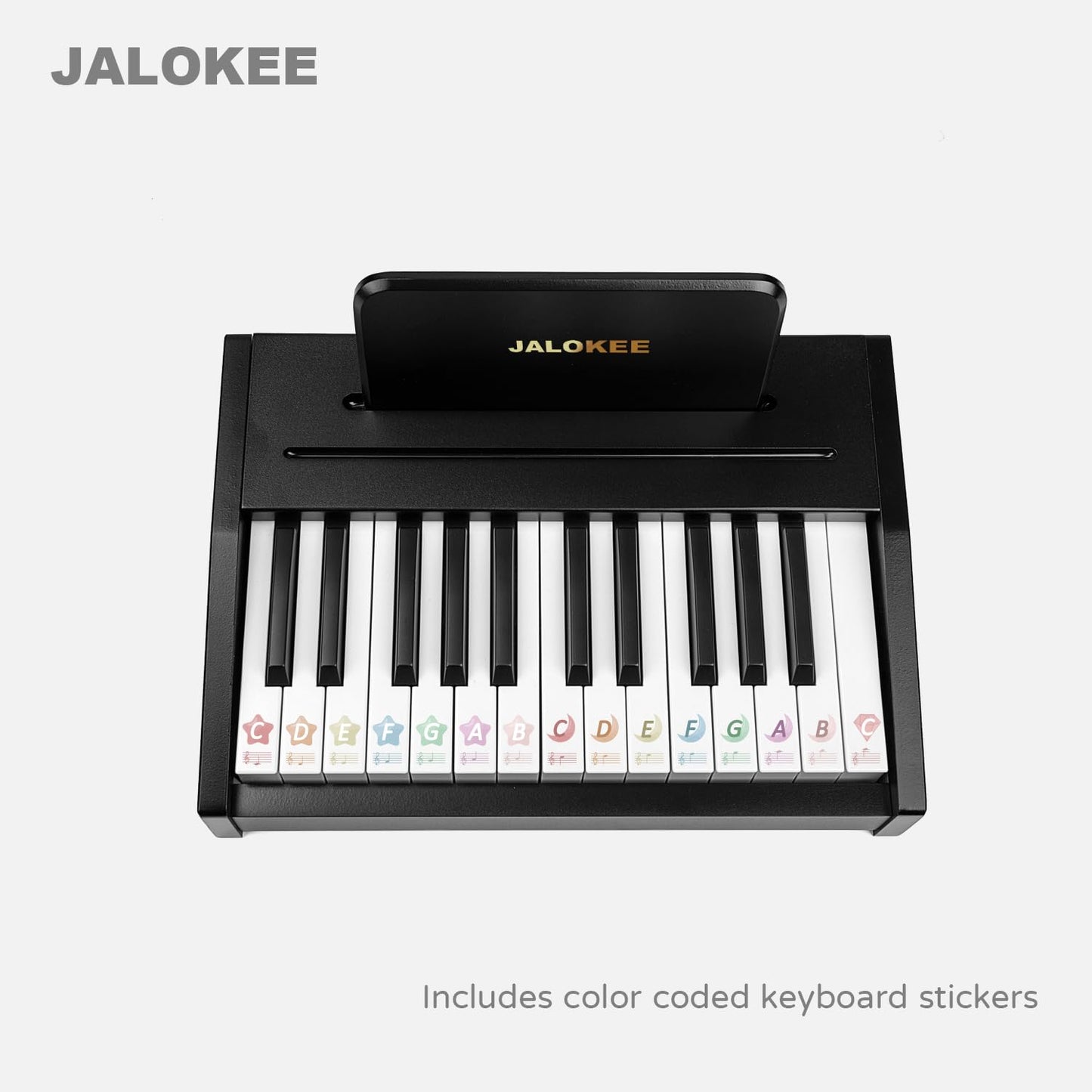 JALOKEE Kids Piano Keyboard, Digital Piano for Kids, Music Educational Instrument Toy, Wood Toy for 3+ Girls and Boys (Black, 25 Keys)