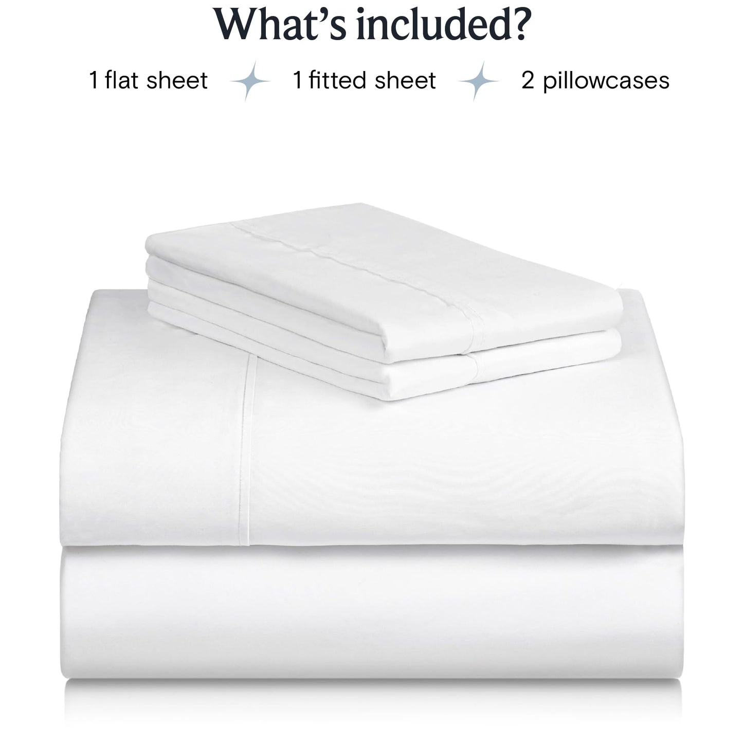 LuxClub 4 PC Queen Sheet Set, Bed Sheets Queen Size, Deep Pockets 18" Wrinkle Free Cooling Bed Sheets Machine Washable Hotel Bedding Silky Soft - White Queen