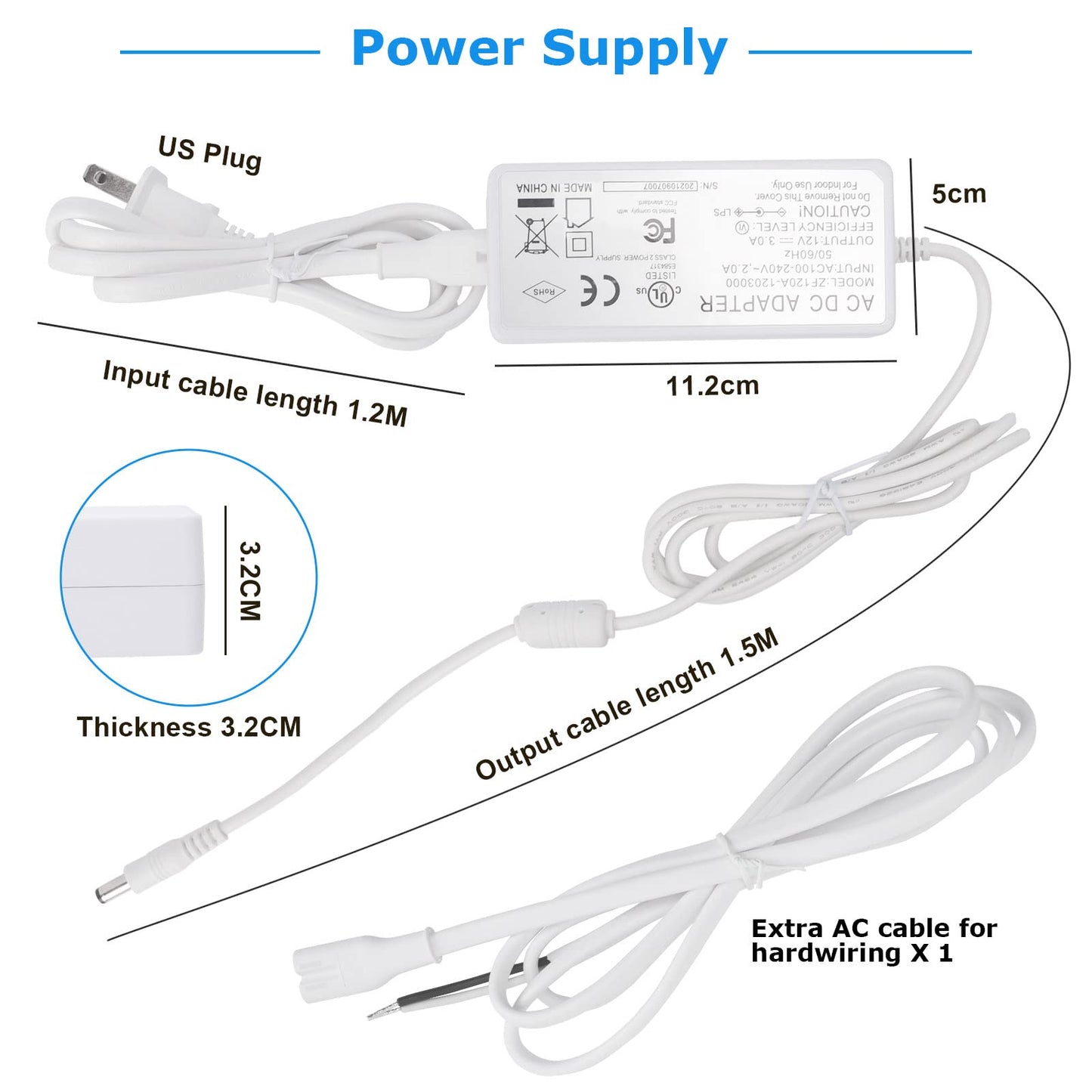 Litever Kitchen Under Cabinet LED Lighting Kit, Super Bright, 6 PCS 12 Inches Light Bars, Plug-in or Hardwire Power Adapter, 31W 2000 Lumen, for Cabinet Counter Shelf Workbench (Daylight White 5000K)