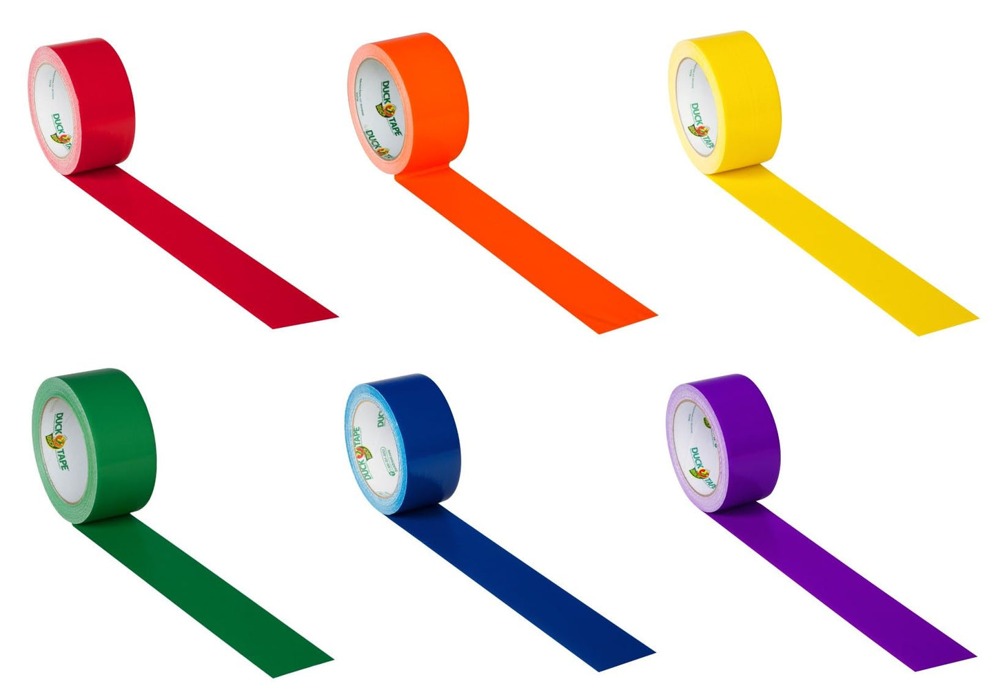 Duck Brand Color Duct Tape LGBTQ+ Combo 11-Pack, (Red, Orange, Yellow, Green, Blue, Purple, White, Pink, Aqua, Brown and Black) 210 Yards Total
