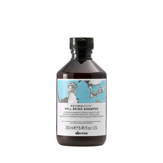 Davines Naturaltech WELLBEING Shampoo, Light And Gentle Cleansing To Moisturize, Protect and Enrich Without Changing Hair's Structure, 8.45 fl. oz.