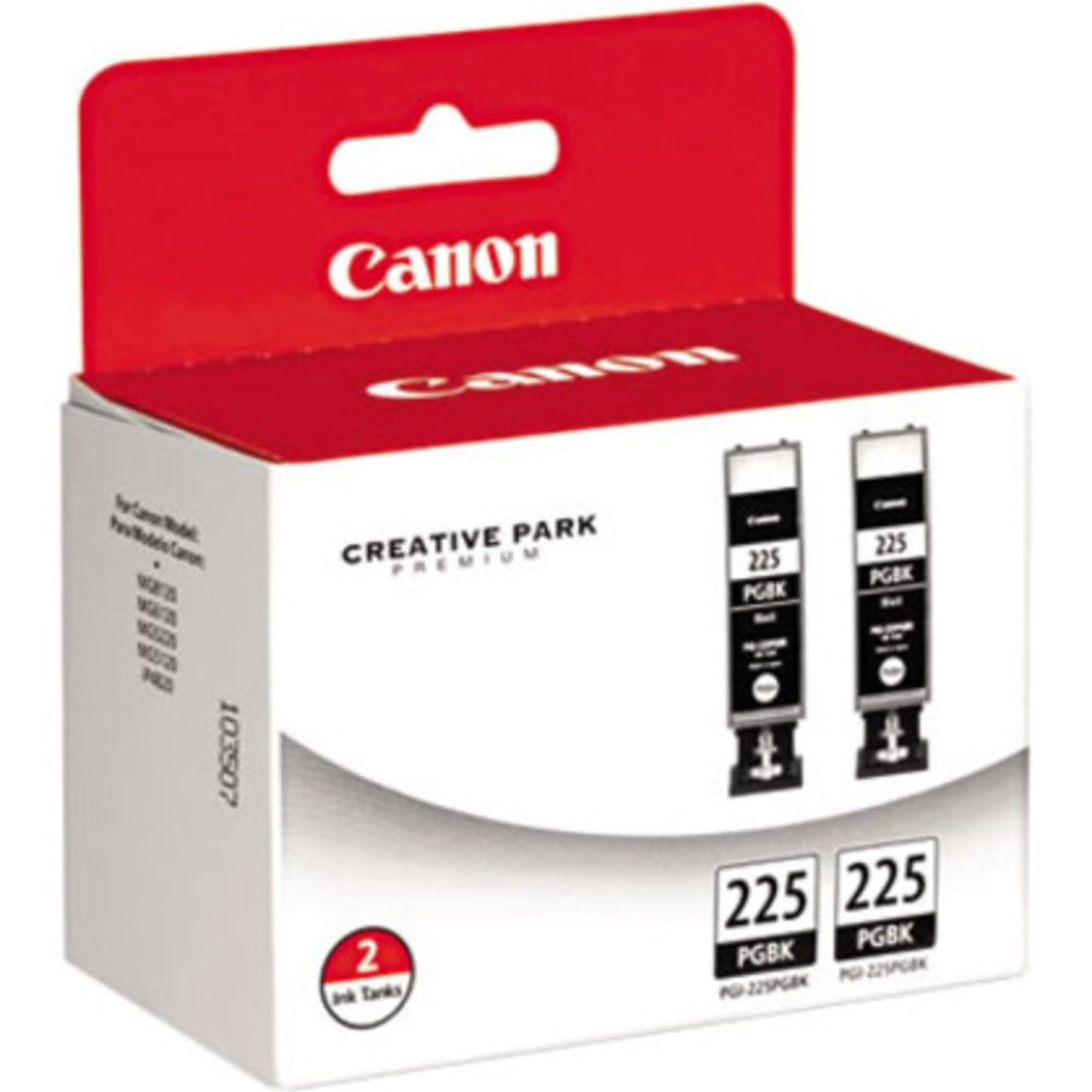 Canon PGI-225 Genuine Black Twin Pack, Compatible with iP4820, MG5220, MG5120, MG6120, MG8120, MX882, iX6520, iP4920, MG5320, MG6220, MG8220, and MX892 Printers