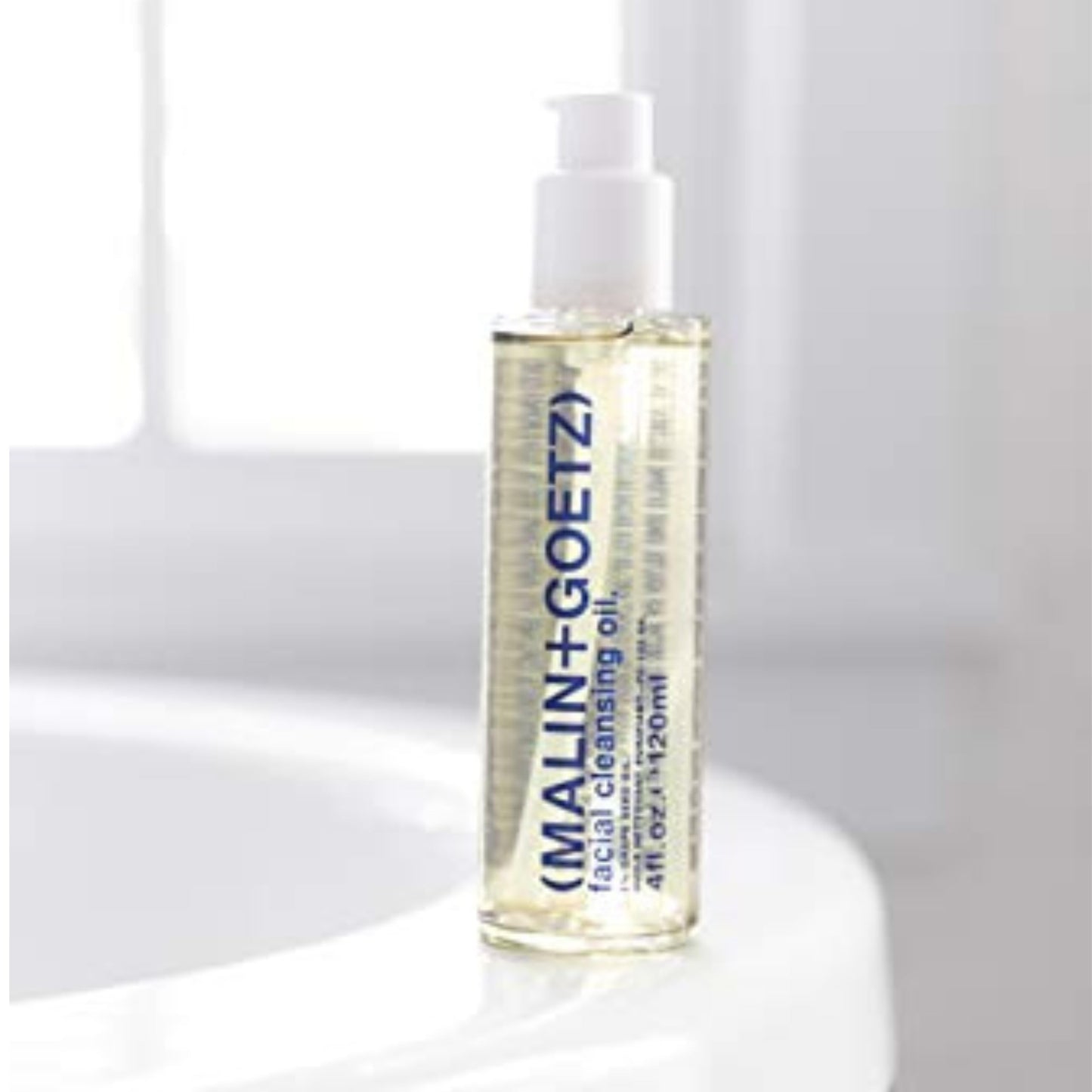 Malin + Goetz Facial Cleansing Oil, 4 Fl. Oz. - 2-in-1 Makeup Remover & Face Cleanser, Facial Skin Care Products, All Skin Types, Vegan & Cruelty-Free