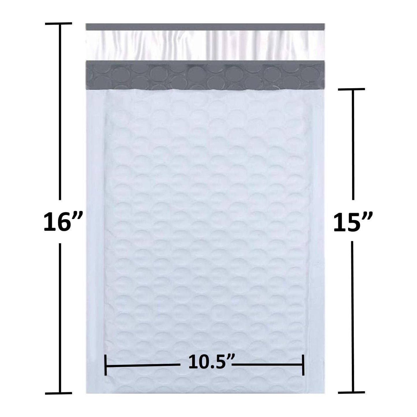 Sales4Less 5 Poly Bubble Mailers 10.5X16 Inches Padded Envelope Mailer Waterproof Pack of 100 , White
