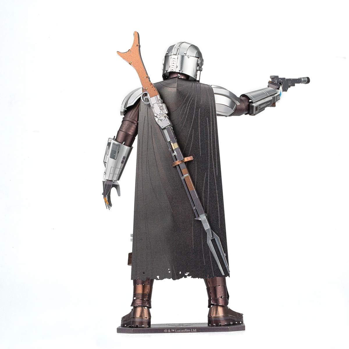 Fascinations ICX146 Metal Earth Metal Kits - Star Wars The Mandalorian The Mandalorian, Laser Cut 3D Construction Kit, 3D Metal Puzzle, DIY Model Kit, 3 Metal Circuit Boards from 14 Years