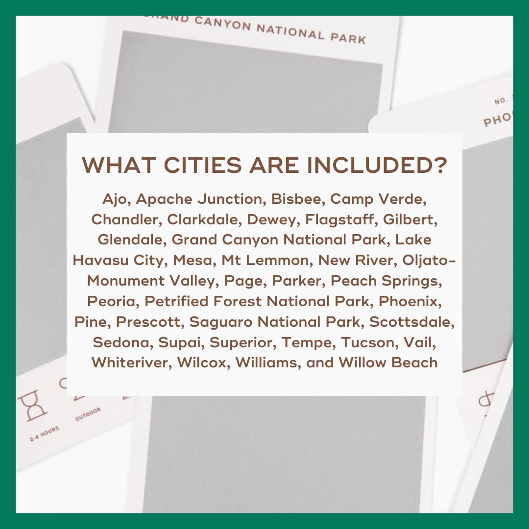Reach International Outfitters Arizona Adventure Bucket List: 50 Scratch-Off Cards for Outdoor Activities, Tourist Attractions, and Road Trips - Perfect Travel Gift and Guide for Exploring
