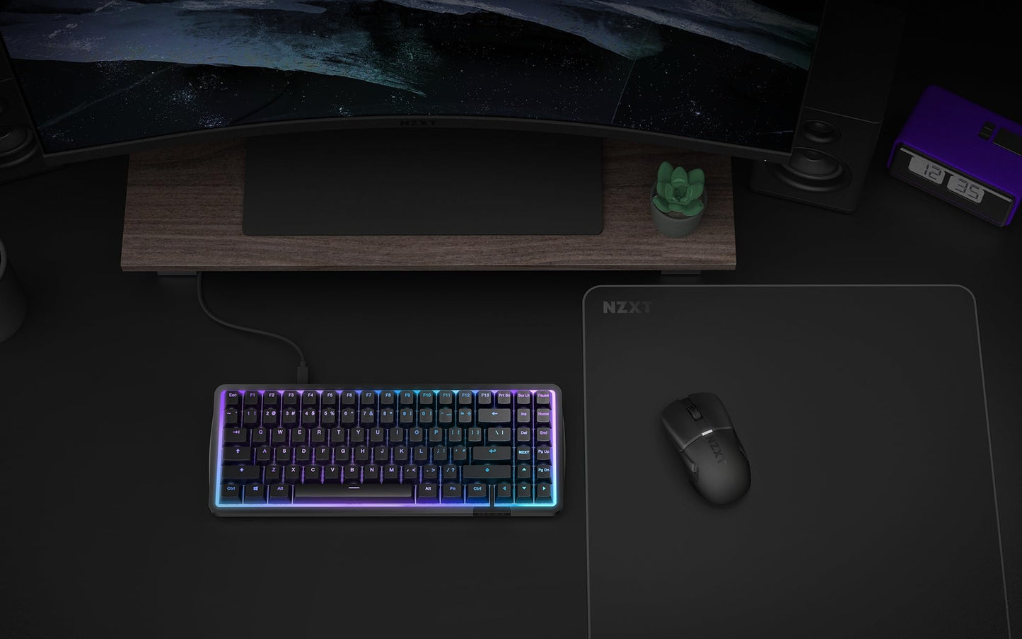 NZXT Zone Elite - Premium XL Gaming Mouse Pad - Ultra-Smooth Nano-Knit Cloth Surface - Optimized for Speed and Control - Spill-Resistant, Soft Foam Base, Reinforced Low-Profile Stitching - Black
