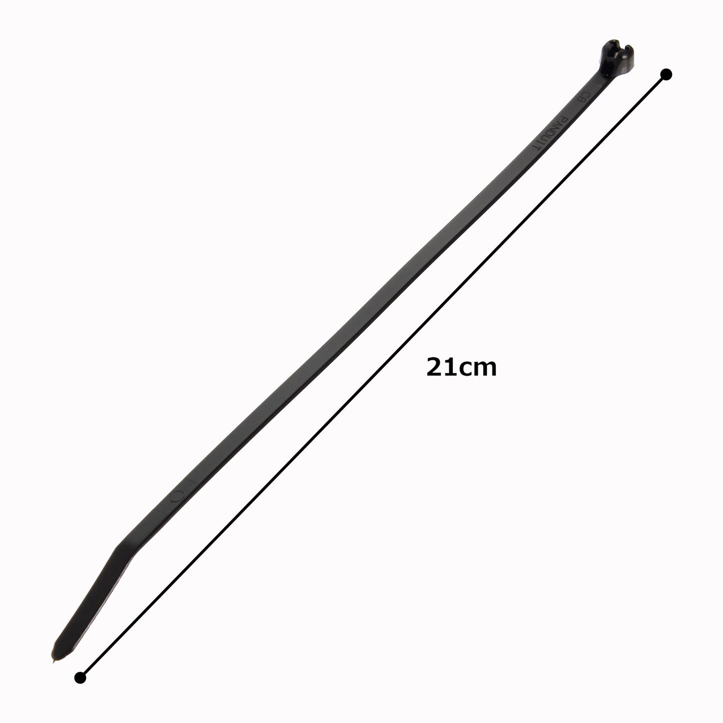 Panduit BT2S-M0 Cable Tie, Metal Barb, Standard, Weather Resistant Nylon 6.6, 8.0-Inch Length, Black (1,000-Pack)