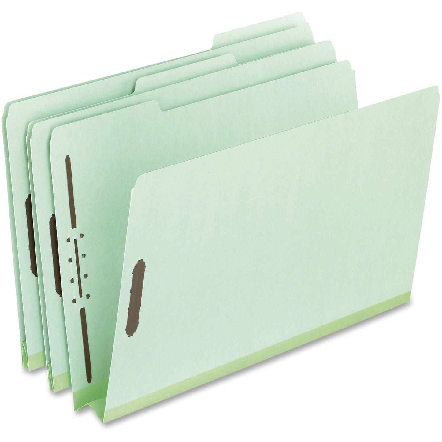 Pendaflex Pressboard Fastener Folders, Letter Size, Light Green, 2" Expansion, 1/3 Cut, 25/BX (17181)