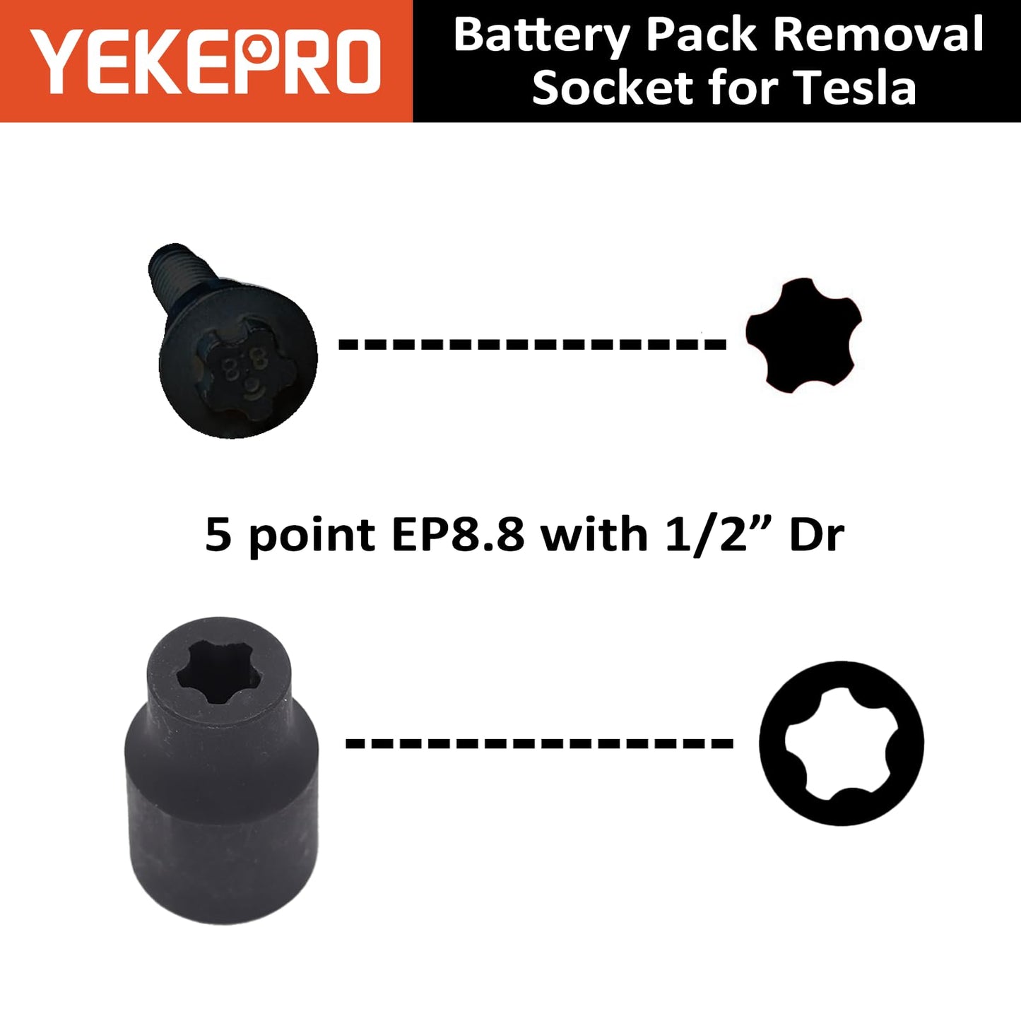 YEKEPRO External Torx Plus 19pc Socket Set, 6 Point EP Socket with 1/2'' 3/8'' 1/4'' Drive EP4 EP5 EP6 EP7 EP8 EP10 EP11 EP12 EP14 EP16 EP18 EP20 EP22 EP24 EP26 EP28 EP30 EP32