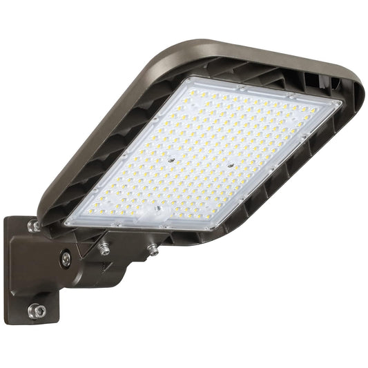 DEMILARE LED Parking Lot Light 150W Adjustable Arm Mount, 22500LM Quick Installation Dusk to Dawn Street Area Lighting, 5000K IP65 Waterproof Commercial Lights for Parking Lot, Gym, Driveways