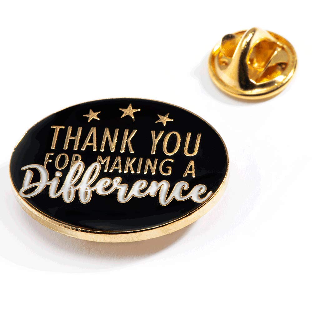 TCDesignerProducts Thank You for Making a Difference Appreciation Award Pins, 12 Pins