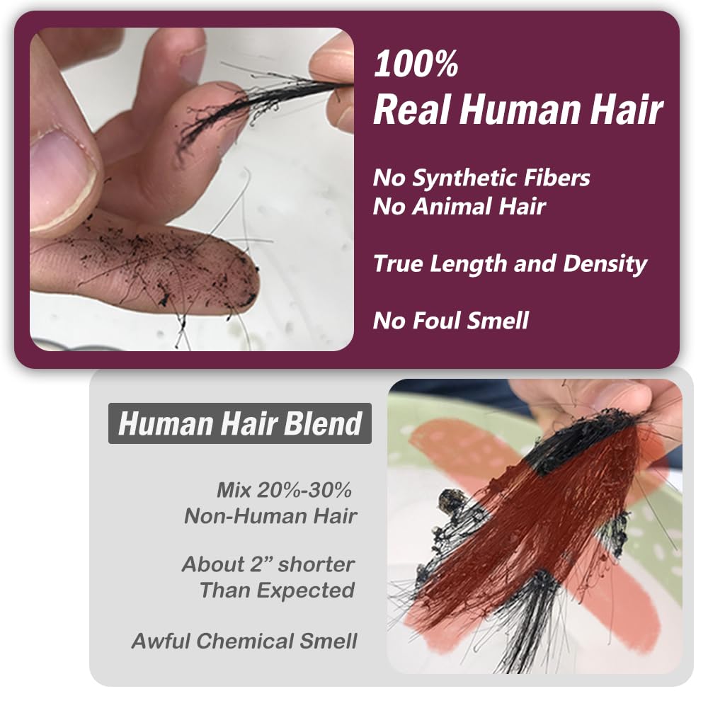 KRN Clip in Hair Extensions, 136g 8 pcs Kinky Curly Human Hair Extensions Clip ins for Black Women 12A Natural Black Real Hair Extensions Clips in Human Hair with 20 Clips Easy to Wear 20 Inch
