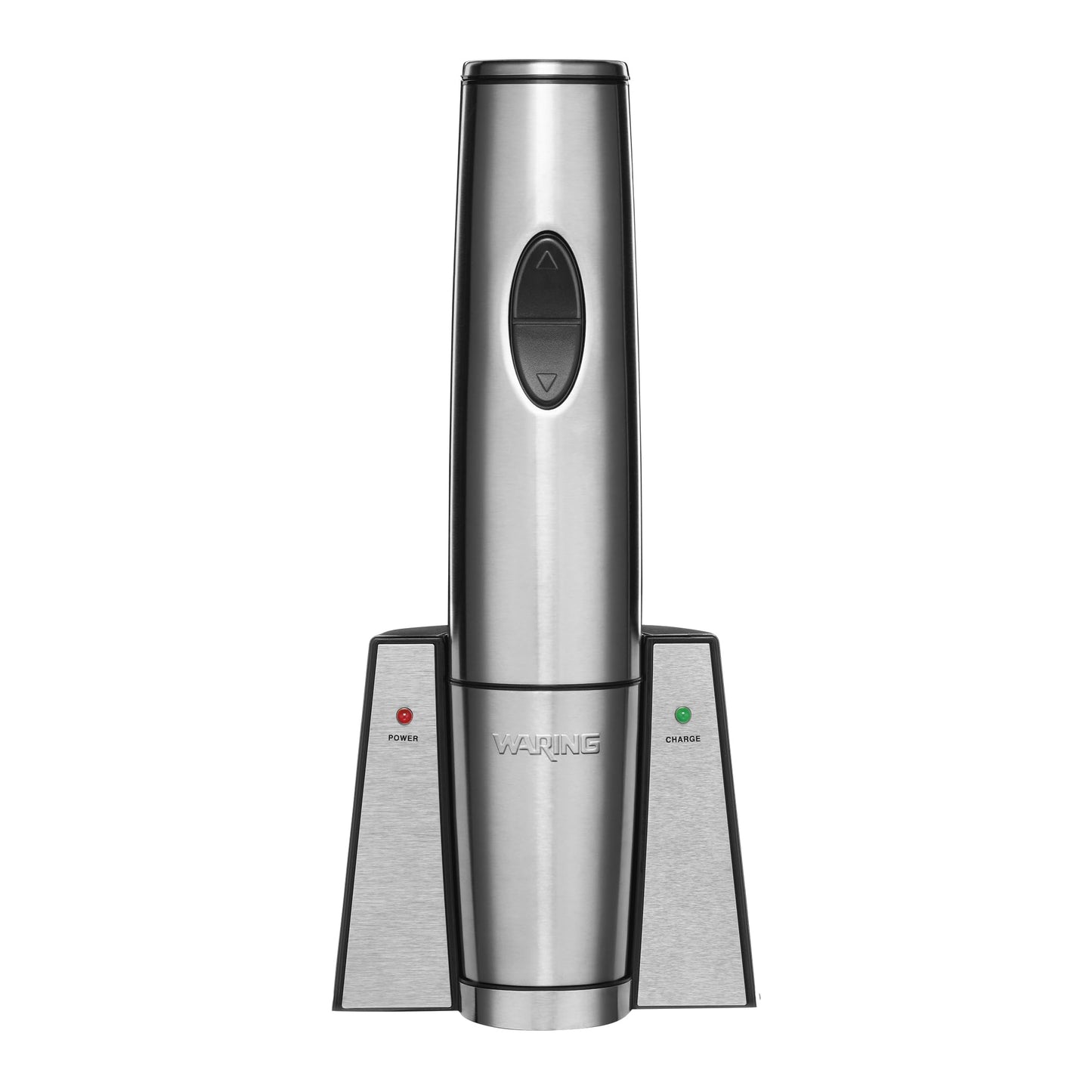 Waring Commercial WWO120 Portable Electric Wine Bottle Opener with Recharging Station,Silver