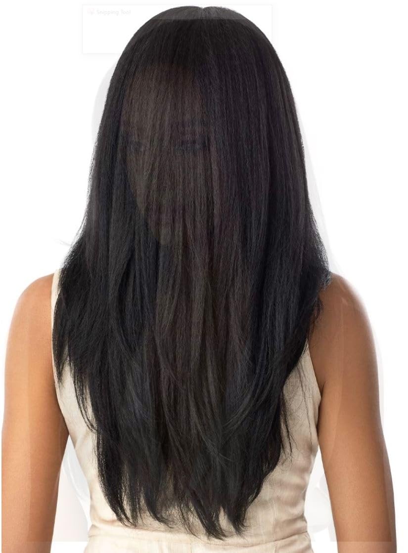 Outre Synthetic Lace Front Wig (Soft & Natural) - NEESHA 203 (Color:1B Off Black)