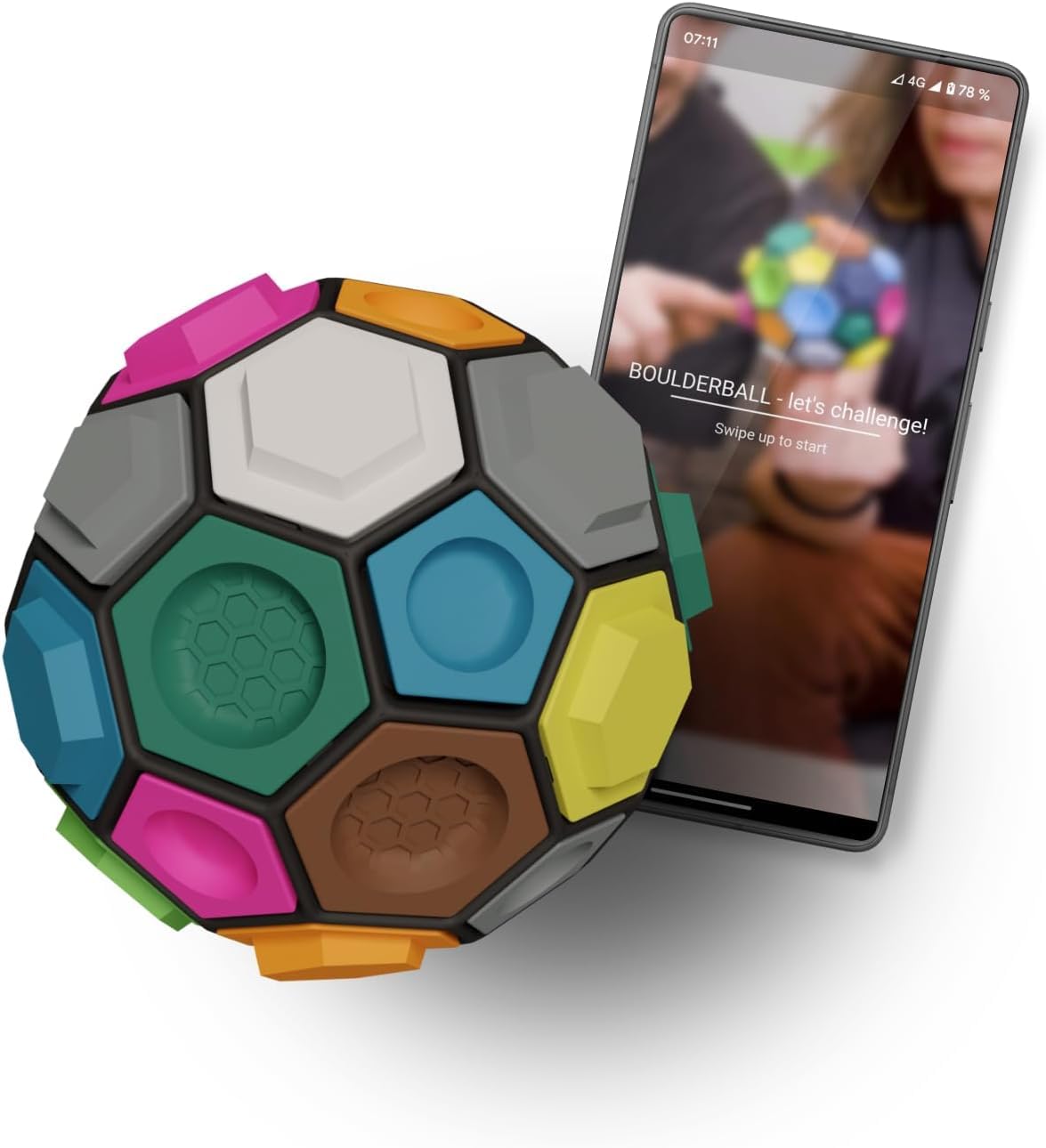 BOULDER BALL BOULDERBALL Basic 3D Climbing Ball, World Novelty, Climbing in The tiniest Space - Concentration, Creativity, Dexterity