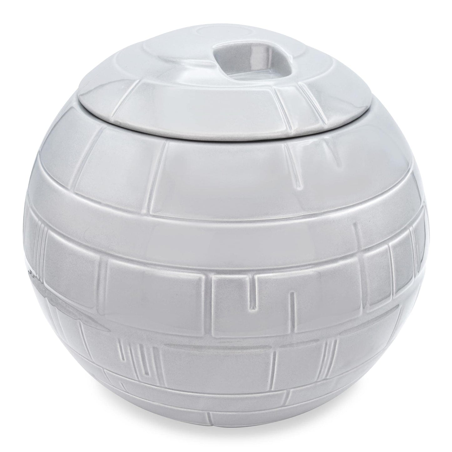 STAR WARS Death Star 10-Inch Ceramic Cookie Jar Container With Lid | Kitchen Storage For Snacks