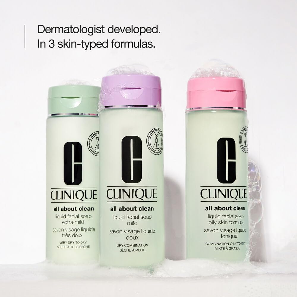 Clinique Liquid Facial Soap Oily Skin Formula Combination Oily To Oily 13.5 Ounce