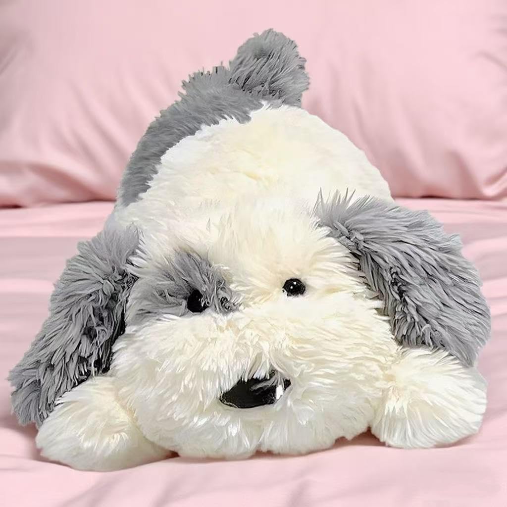 Crillop Weighted Plush Cow Stuffed Animal, 24 inches, 4 lbs, Soft Plushie for Kids and Adults (Dog Medium)