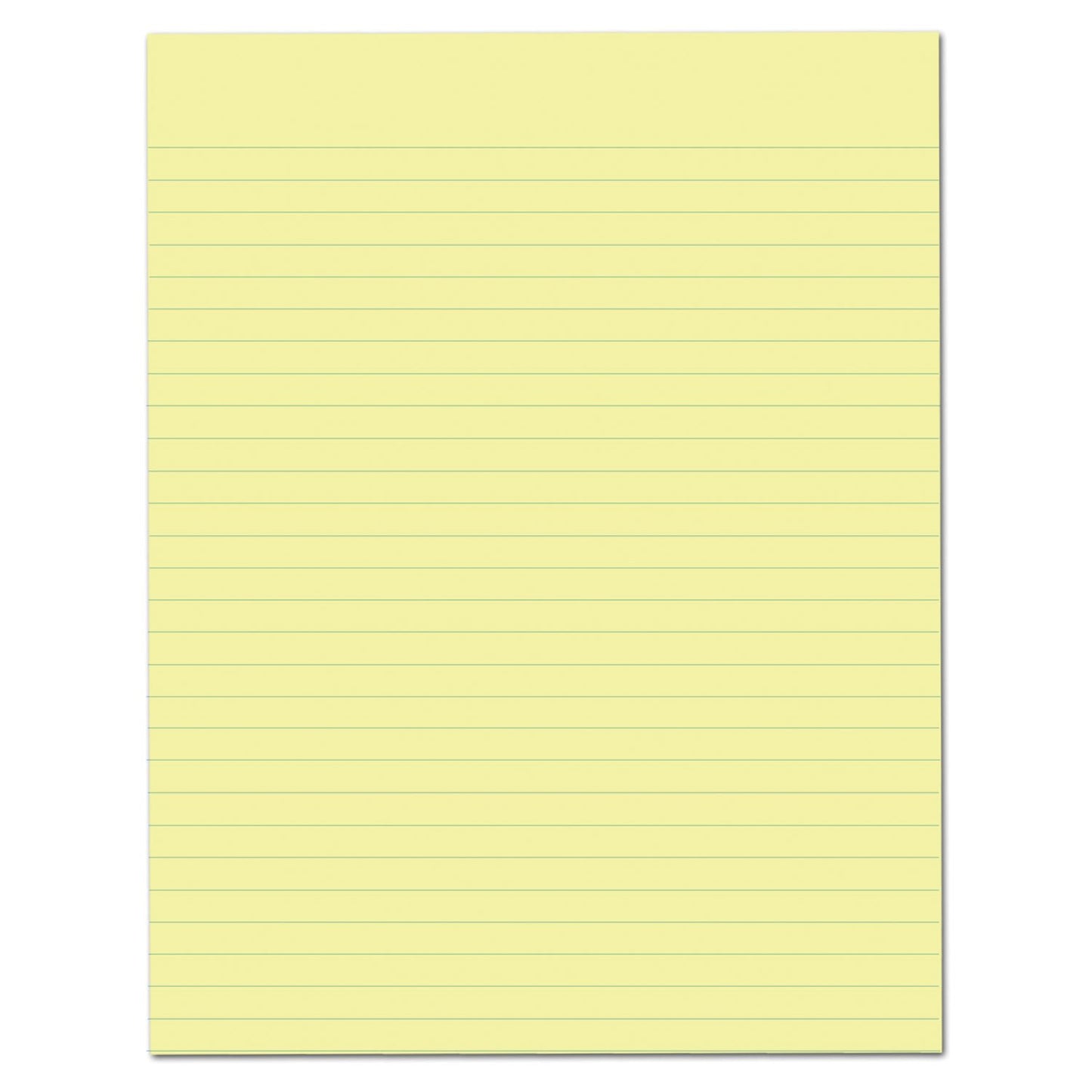 Ampad Evidence Glue Top 8-1/2 x 11 Pads, Wide Rule, White, 50 Sheets Per Pad, 12 Pack (21-112)