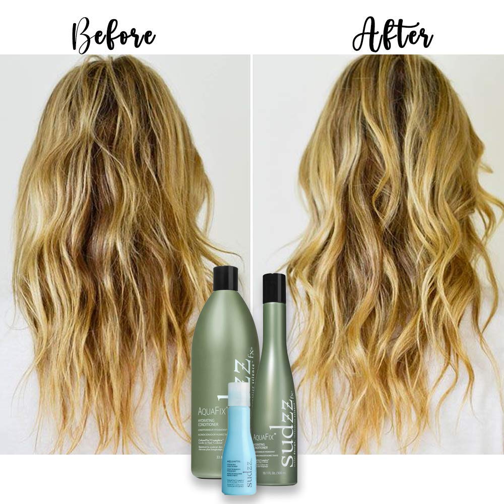 SUDZZFX Conditioner for Dry Hair - AquaFix Hydrating Hair Conditioner - Deep Conditioner for Damaged Hair - 10.1 Fluid Ounce