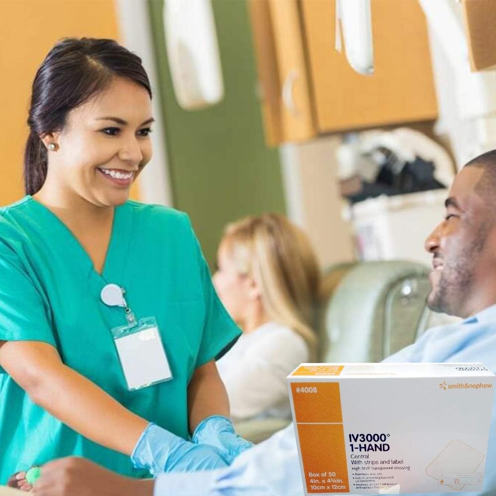 4008 Dressing IV3000 Wound LF Sterile Transp Film 4x4-3/4" 50 Per Pack Part No. 4008 by- Smith & Nephew Wound Care