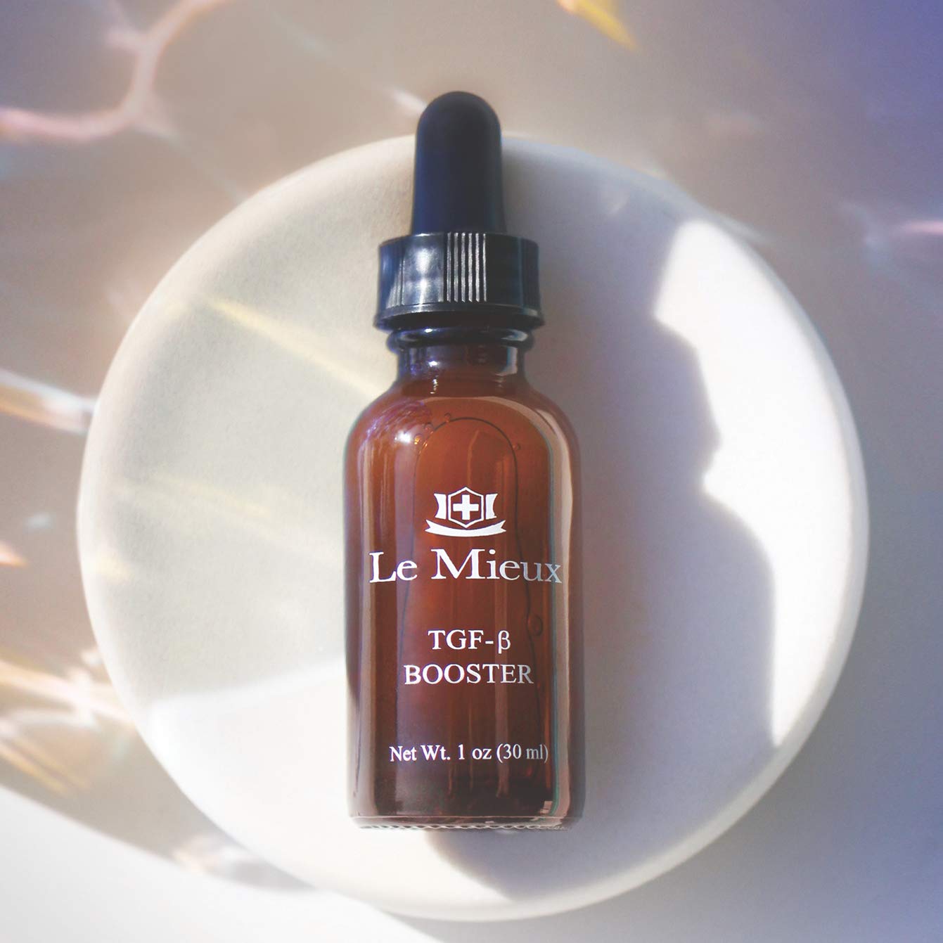 Le Mieux TGF-B Booster - Anti Aging Triple Growth Factor Facial Serum with Hyaluronic Acid & Peptides, Hydrating Face Serum with No Parabens (1 oz / 30 ml)