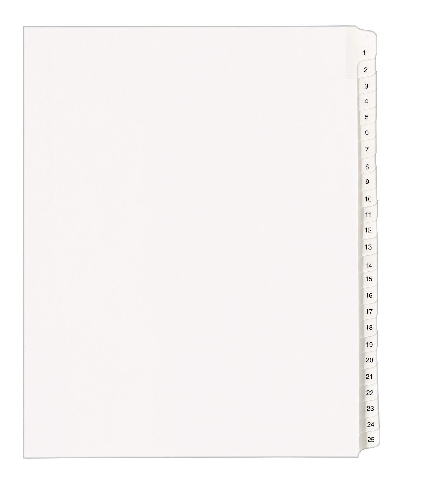 Avery 1-25 Legal Exhibit Dividers for 3 Ring Binders, 25-Tab Sets, Allstate Style, 20 Binder Divider Sets (01701)