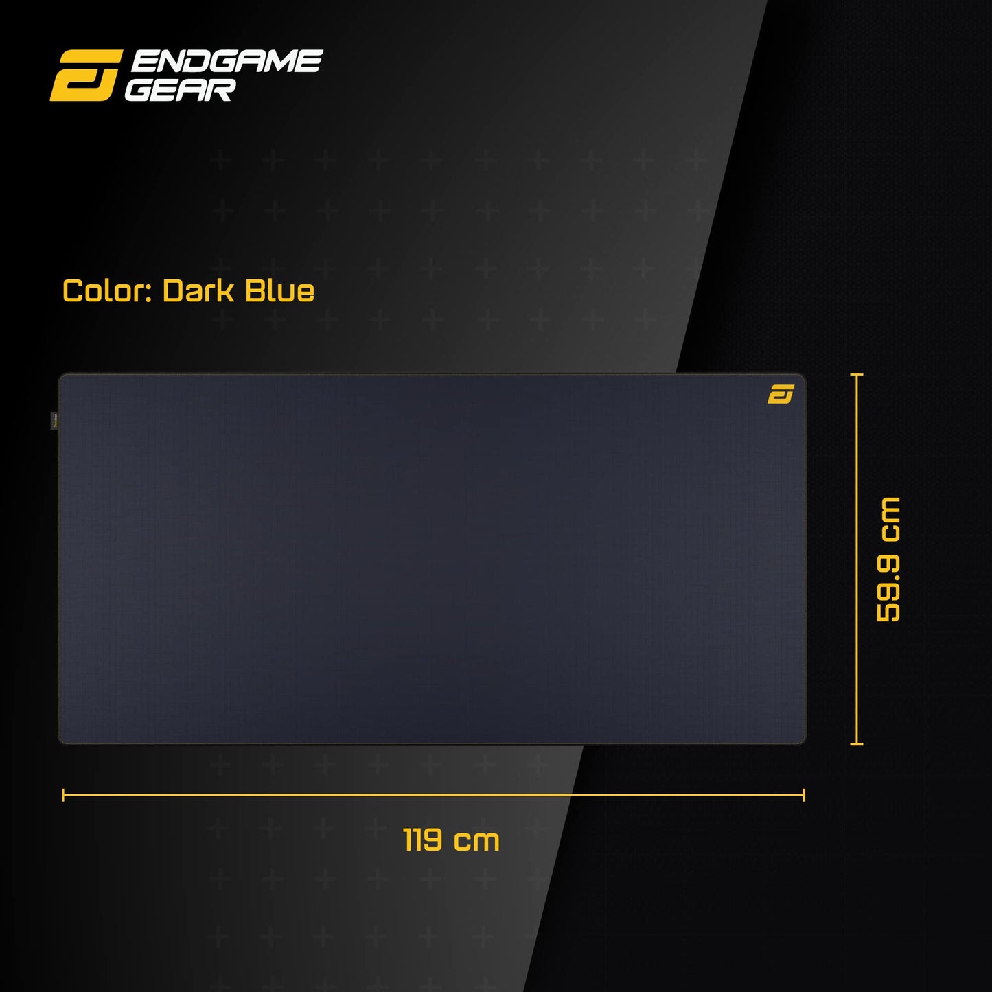 ENDGAME GEAR MPC 1200 Cordura Gaming Mouse Pad, Nonslip Desk Pad, Size 47.2" x 23.6", Dark Blue