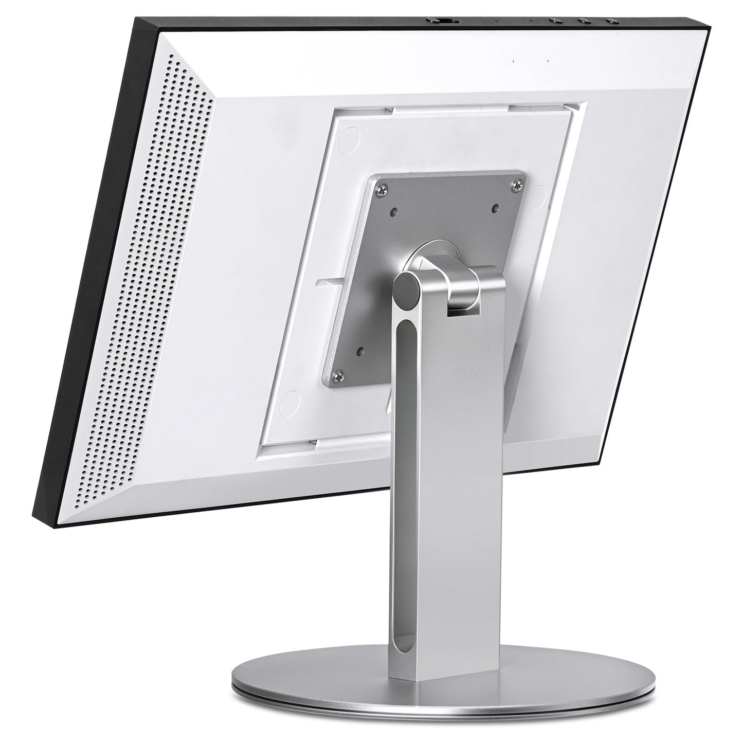 UPERGO Stand for Echo Show 21 and 15, 180° Tiltable Heavy Duty All Aluminum Base, Compatible with Smart Displays & VESA Mount Speakers, Easy Assembly