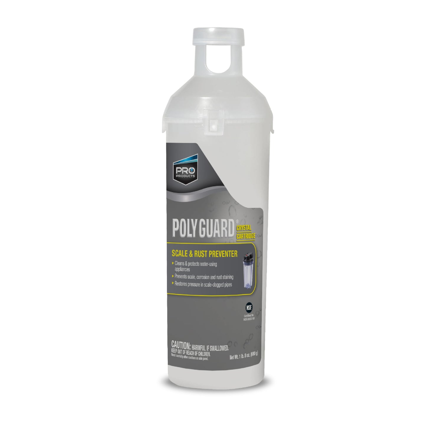 Poly Guard System Replacement Cartridge – Replacement Cartridges for Crystal System --Works with Whole-Home Water Filters – Scale and Rust Preventer – Treats Hard Water