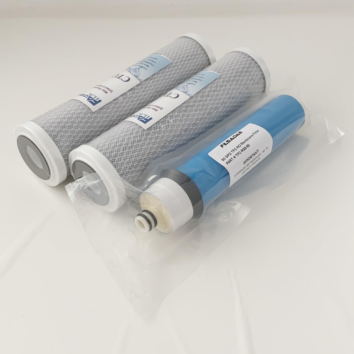 Replacement Filters Sets With Membrane(TFC-RS9-50) Only Compatible With Rainsoft UF50, UF50T, UF50N Models, BUT DOES NOT FIT ULTREFINER II