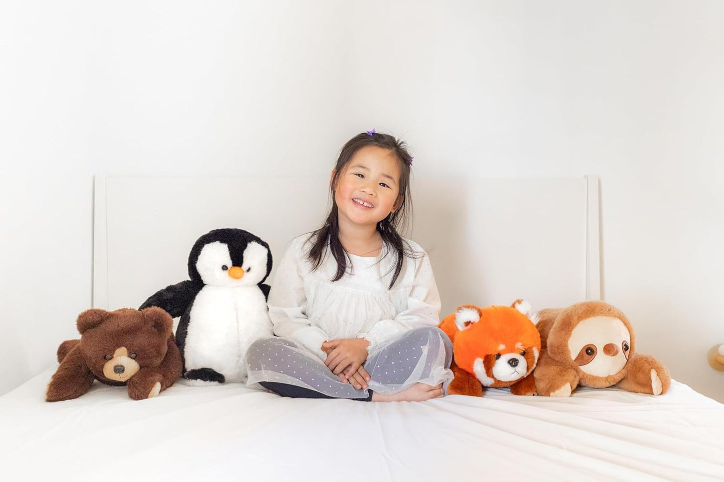 Red Panda Sensory Weighted Vibrating Pillow, Pressure Activated for Kids Adults Plush Minky Soft Size11 by 20 inches Pillow Animal, Small Heavy Fluffy Fur Weighted Plushie for Gift Birthday Christmas