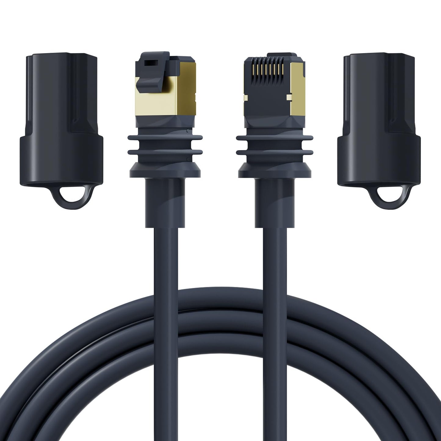 Klutchtech Starlink Cable Gen 3/Mini, 150FT Starlink Replacement Cable for Rectangular Satellite Mini/Gen 3 Cable Extension Waterproof Gray (45M/150FT)