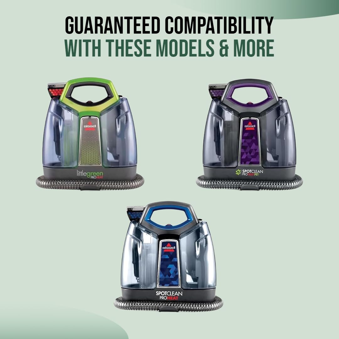 (Upgraded 2025) Flexible Replacement Hose with 3" Tough Stain Brush & Self-Cleaning Tool for Bissell Little Green & SpotClean Carpet Vacuum Cleaners, Fits Models 2694, 2513, 5207, 4720M Series & More