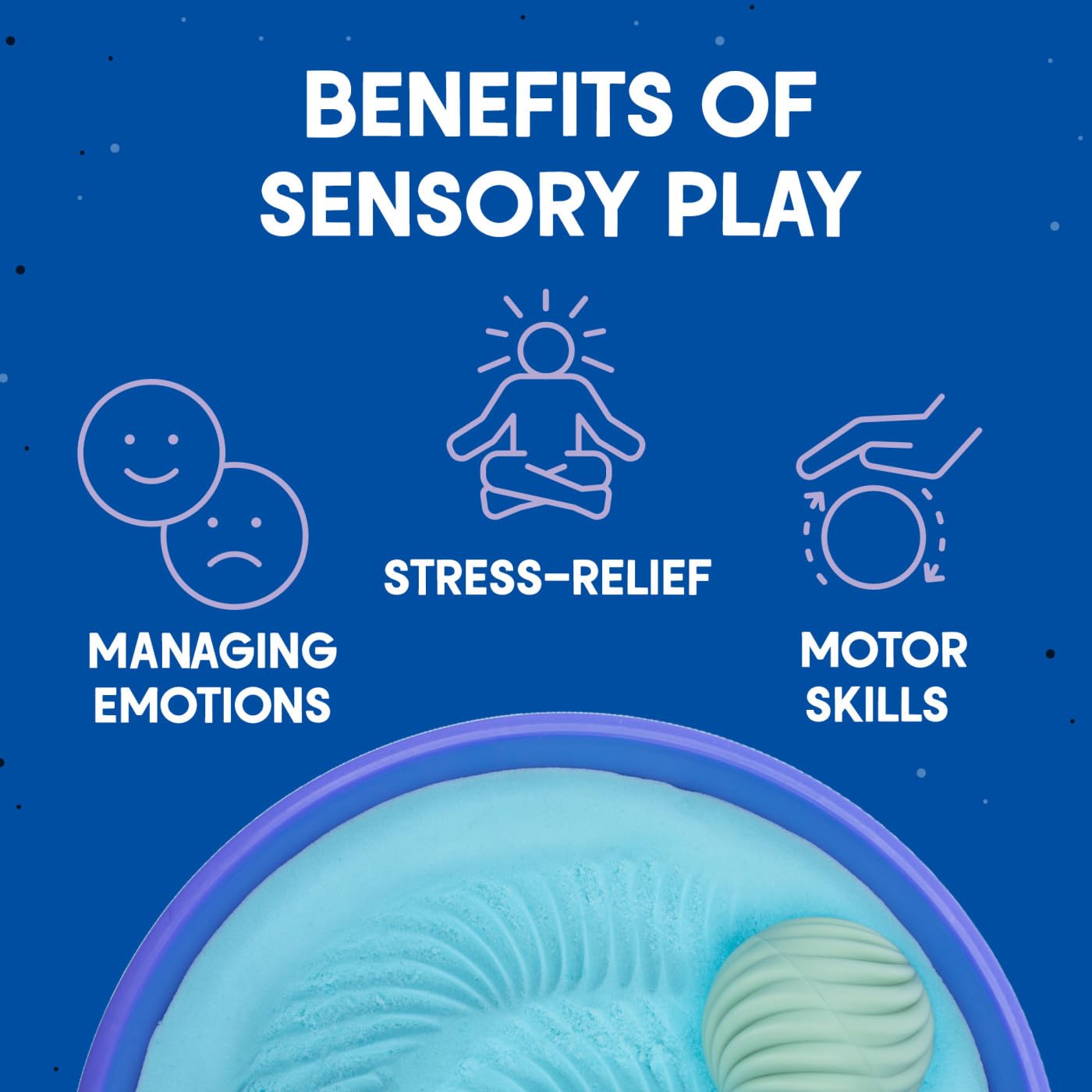 Educational Insights Playfoam® Sand Sensory Spheres - Relaxing Zen Garden Kits for Calm Down Corner or Desk, Anxiety Tools and Meditation Sets for Kids & Adults, Stress Relief Toys, Gift for Ages 5+