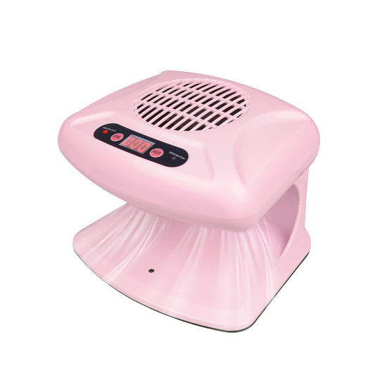 Air Nail Dryer with Automatic Sensor, 300W Timing Air Nail Fan Blow Dryer for Both Hands and Feet, Warm & Cool Wind Blower Dryer for Regular Nail Polish, Home and Salon Use No Harmful (Pink)