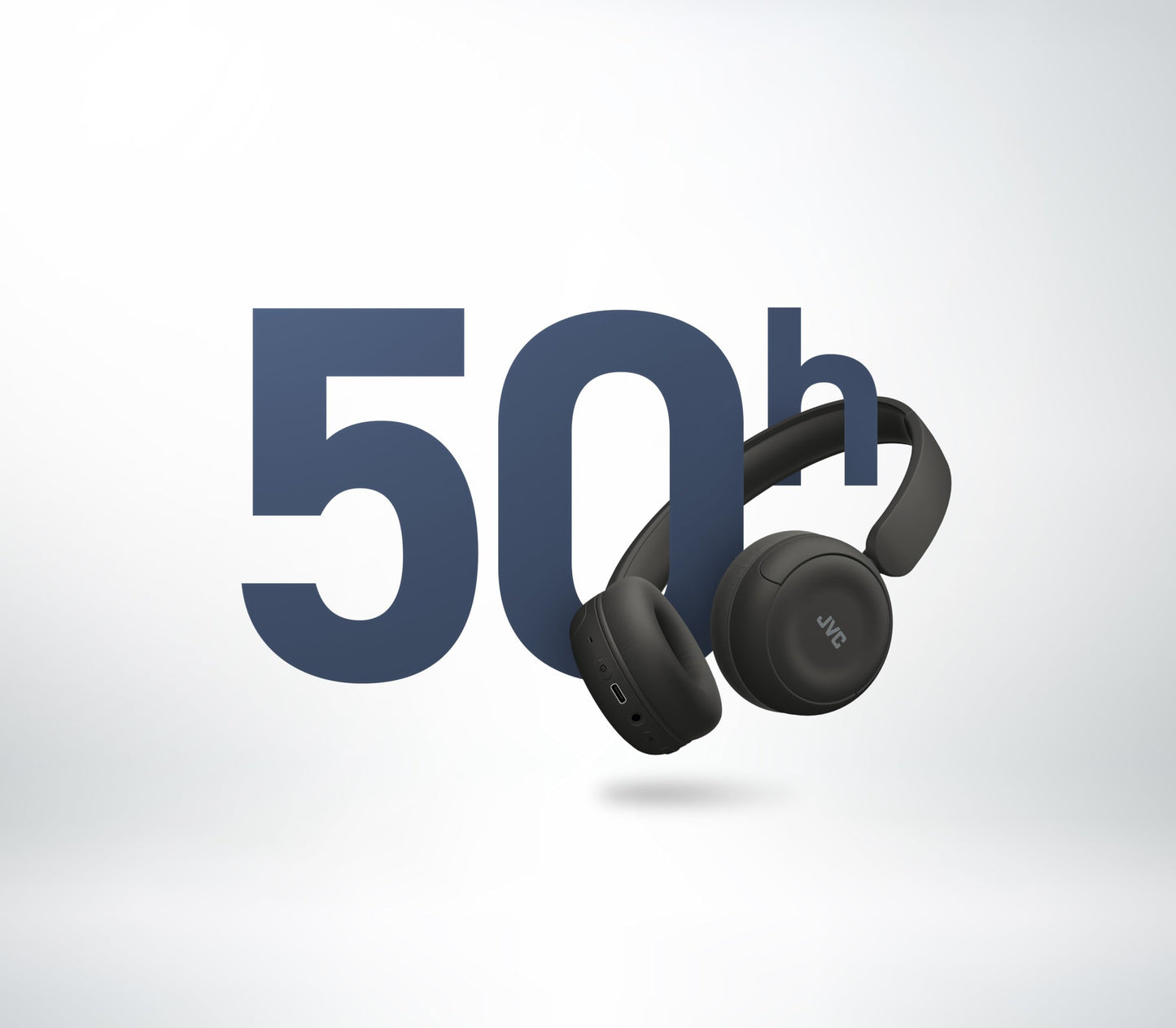 JVC - ON-Ear Wireless Headphones with Bluetooth 5.3 HAS59WB - Black
