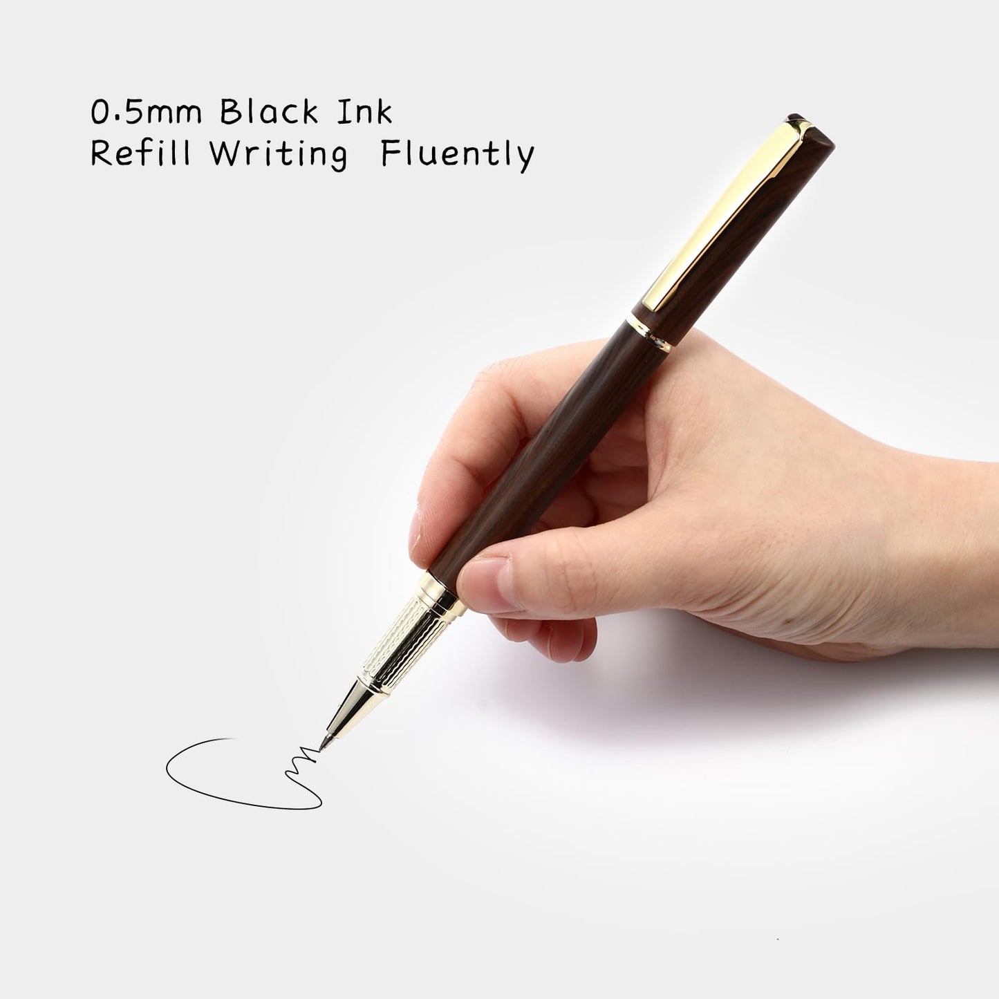 PerKoop 100 Pcs Ballpoint Pens for Men Thank You Gifts Bulk Inspirational Black Ink Pen Back to School Gifts for Teacher Team Employee Coworker
