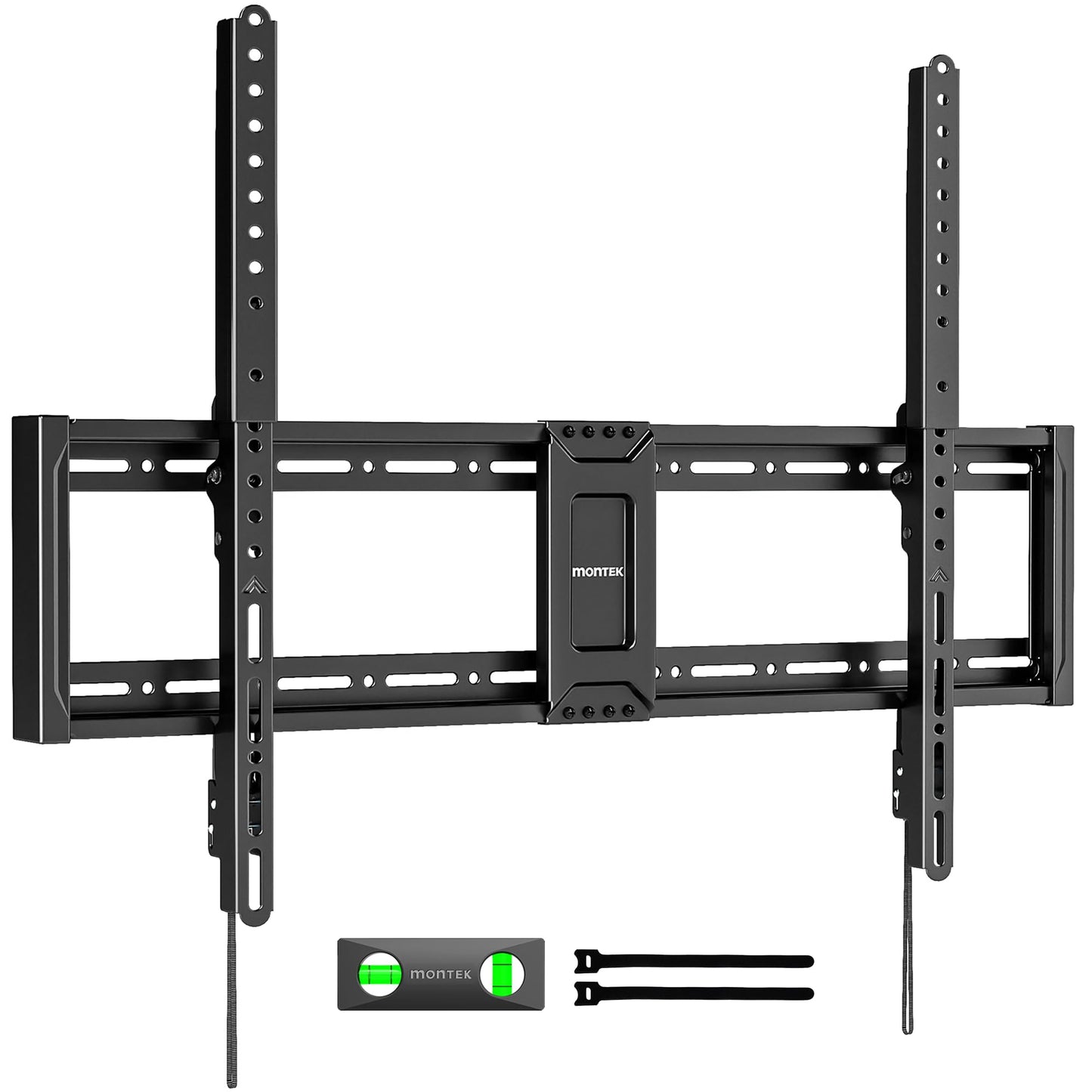 monTEK Heavy Duty Fixed TV Wall Mount for 43–100 Inch TVs up to 200 lbs, 1.2" Ultra Slim Low Profile Wall Mount Bracket, Max VESA 800x600mm, Fits 16"/18"/24"/32" Wood Studs, Secure Space-Saving Design