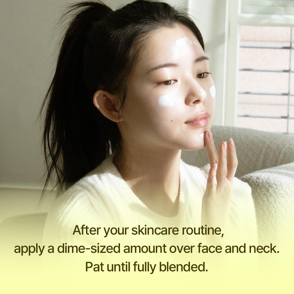 NATURAL DERMA PROJECT Vitamin B9 Cream Makeup Primer for Face (65ml / 2.19 Fl Oz) Hydrating Primer, Tinted Moisturizer, Natural Tone Up, Glass Skin, Flawless, Dewy Glow, Radiance, Niacinamide, NDP