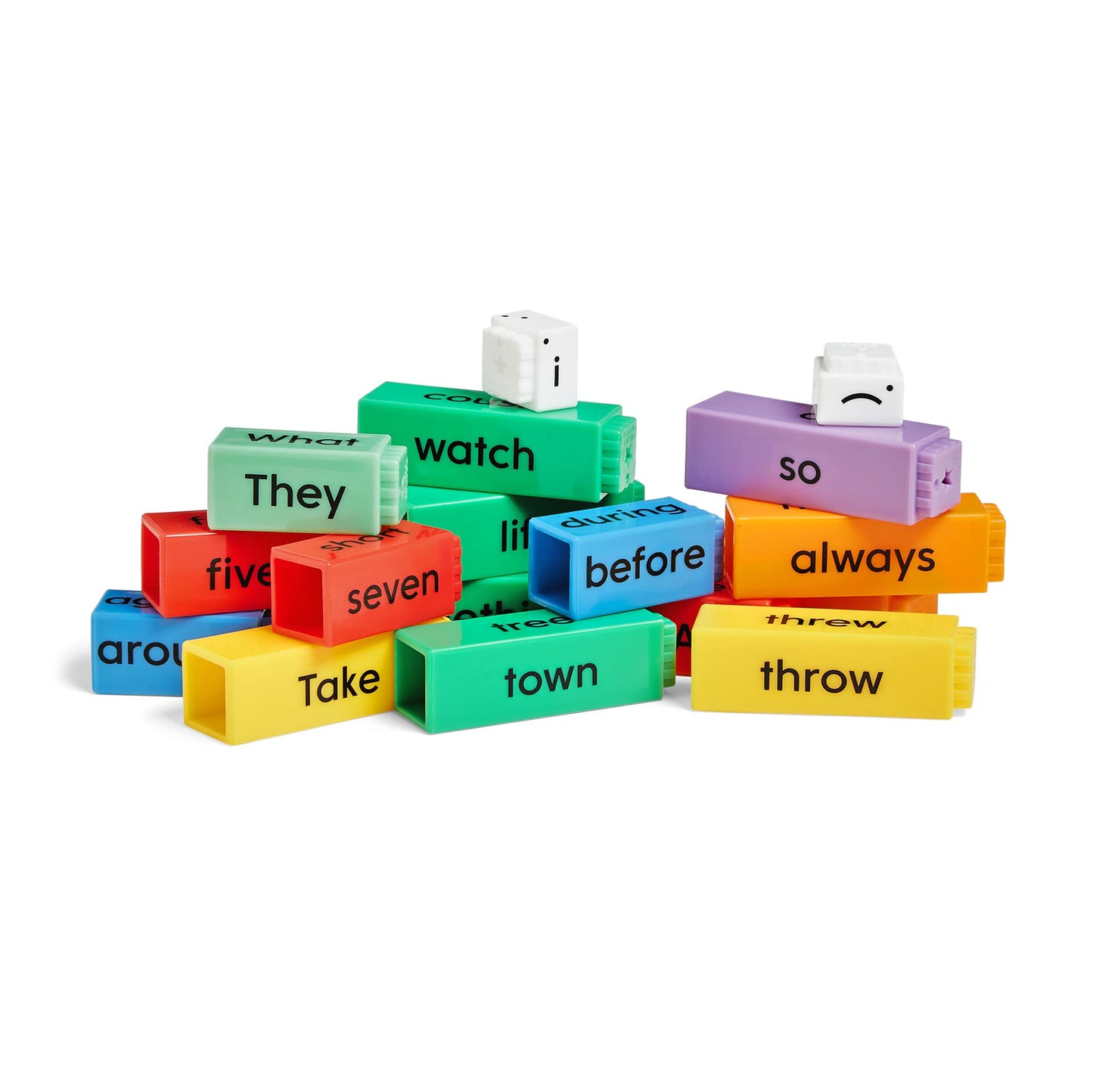 hand2mind Reading Rods Sentence Construction, Sentence Building for Kids, Parts of Speech Linking Cubes, Learn to Read Toys, Reading Tools for Kids, Science of Reading Manipulatives