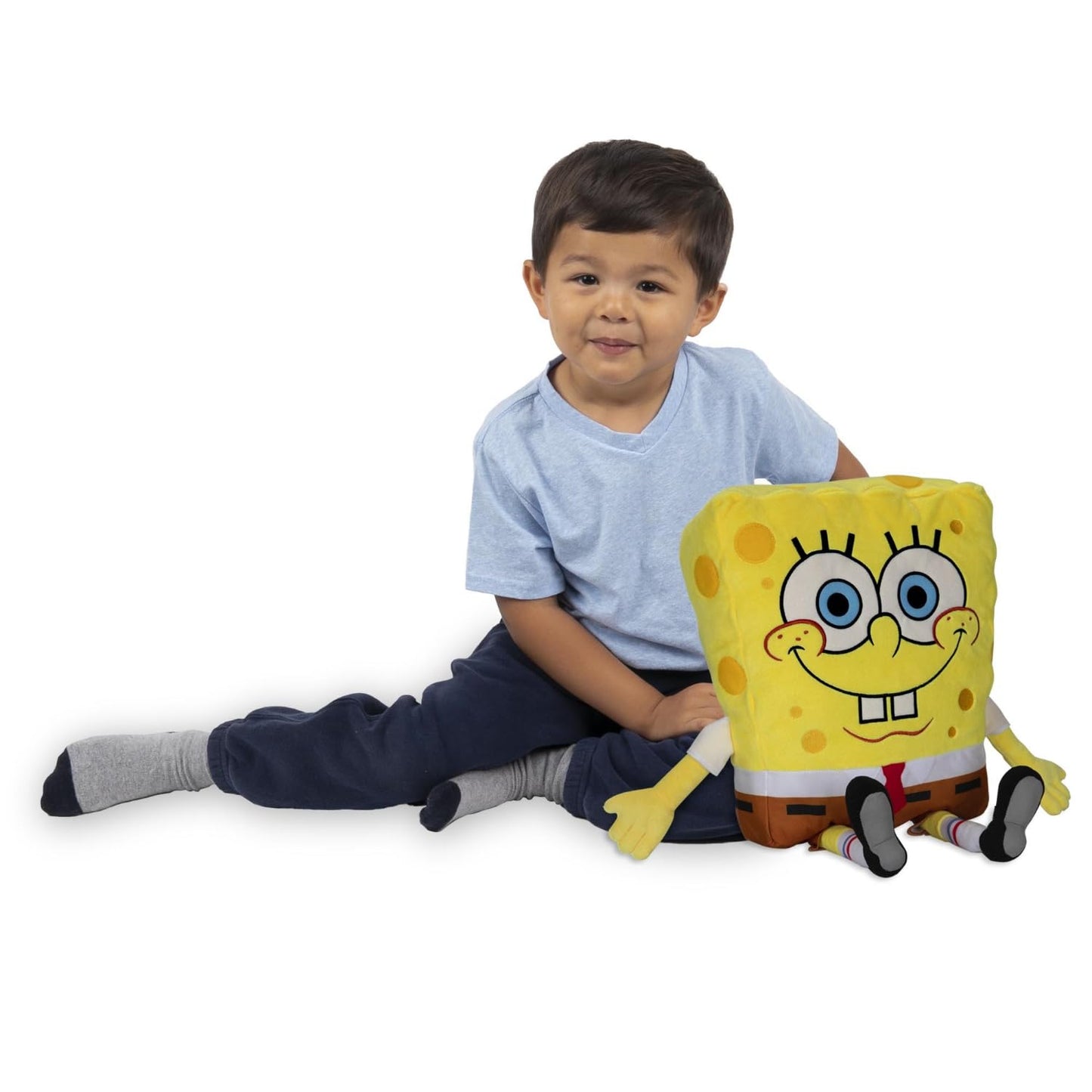 NoJo Spongebob Squarepants Plush Toddler Cuddle Pillow, Yellow