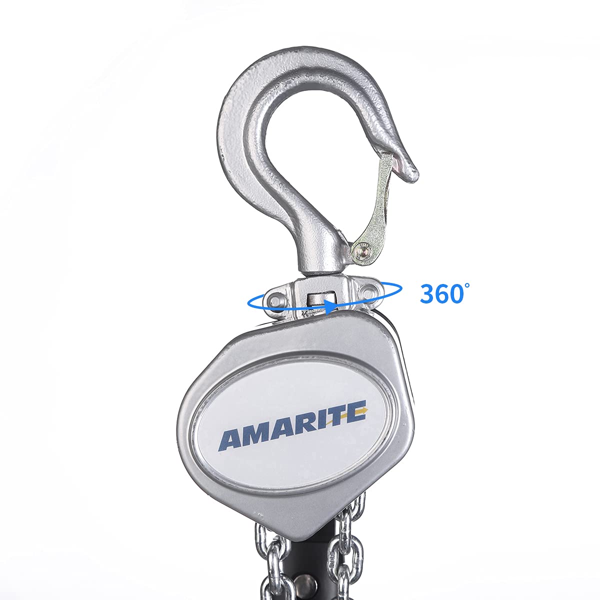 Amarite Mini Lever Chain Hoist 1/2 ton，Small Come Along 1100 lbs 5ft Lift ，Weighs just 5.8 pounds