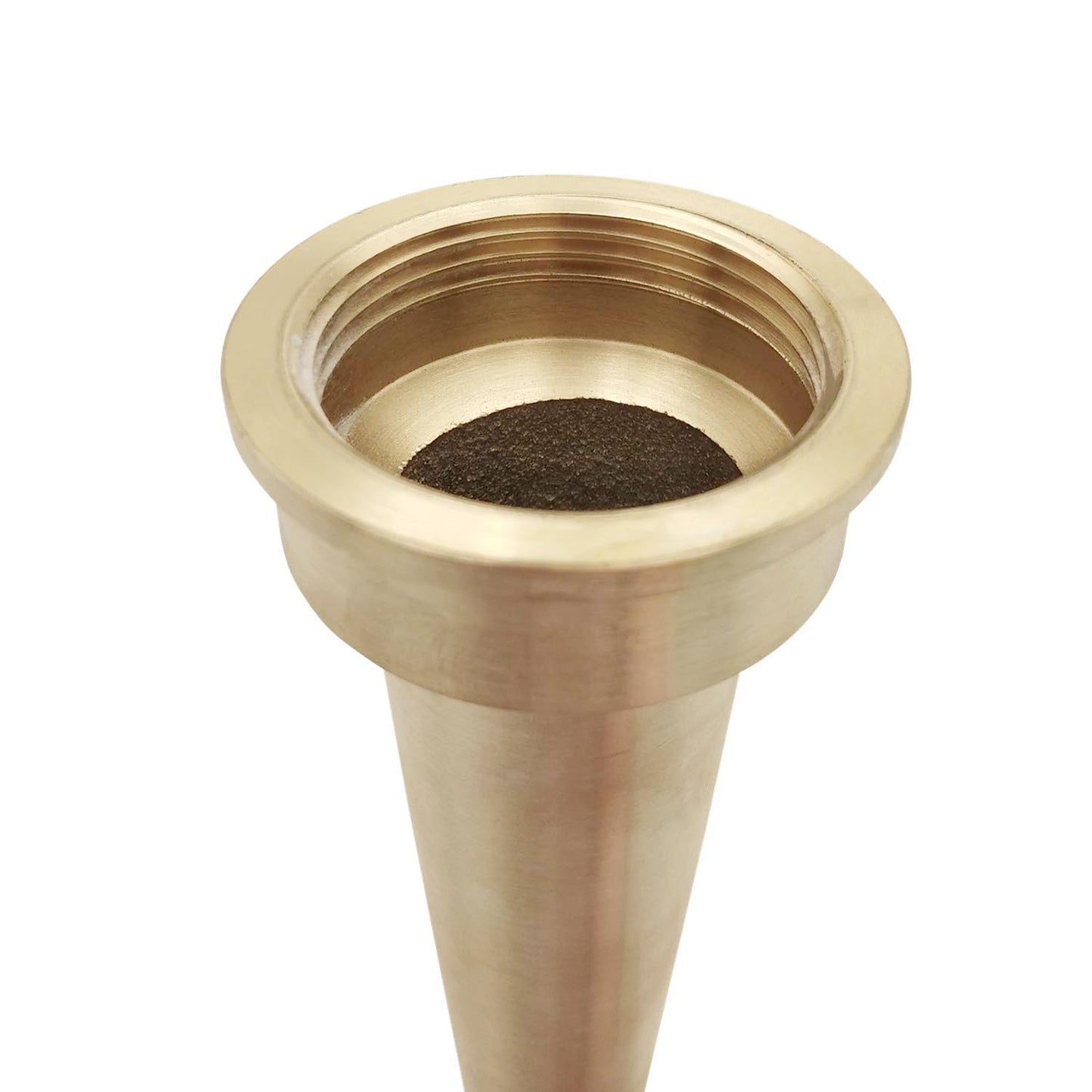 SAFBY Brass Fire Equipment, Plain Hose Nozzle, 2" NPSH (NPT), 12" Length, 9/16" Orifice (2" NPSH/NPT)