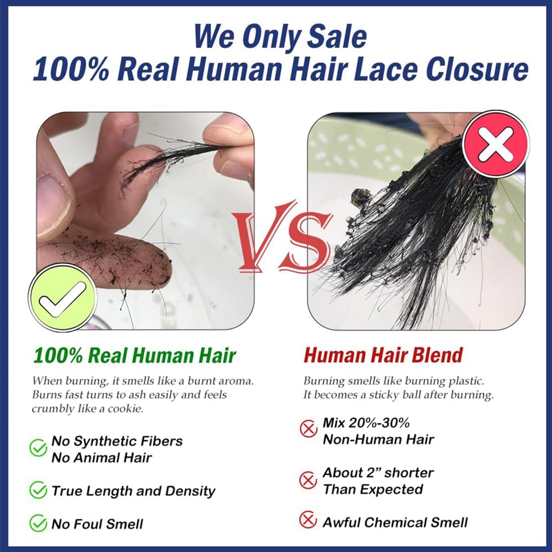2x6 HD Transparent Skinlike Human Hair Lace Closure Straight 18inch 100% Brazilian 2x6 Closure Virgin Human Hair Kim K Middle Part Closure Closure Straight Natural Black Glueless Pre Plucked Bleached
