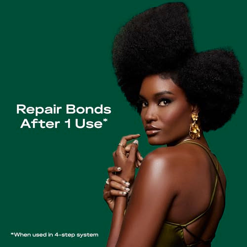 SheaMoisture Bond Repair Shampoo, Conditioner, Leave-In, & Masque Alma Oil 4 Pk to Strengthen Hair with Restorative HydroPlex Infusion