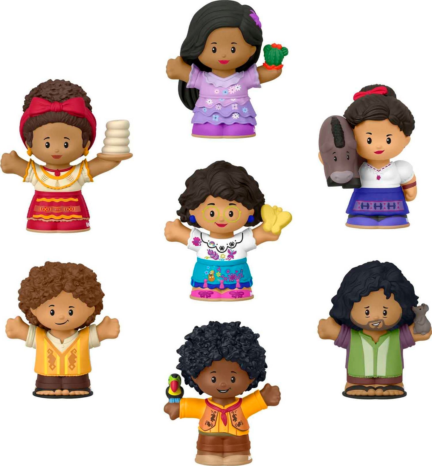 Fisher-Price Little People Toddler Toy Disney Encanto Figure Set, 7 Characters for Preschool Pretend Play Kids Ages 18+ Months