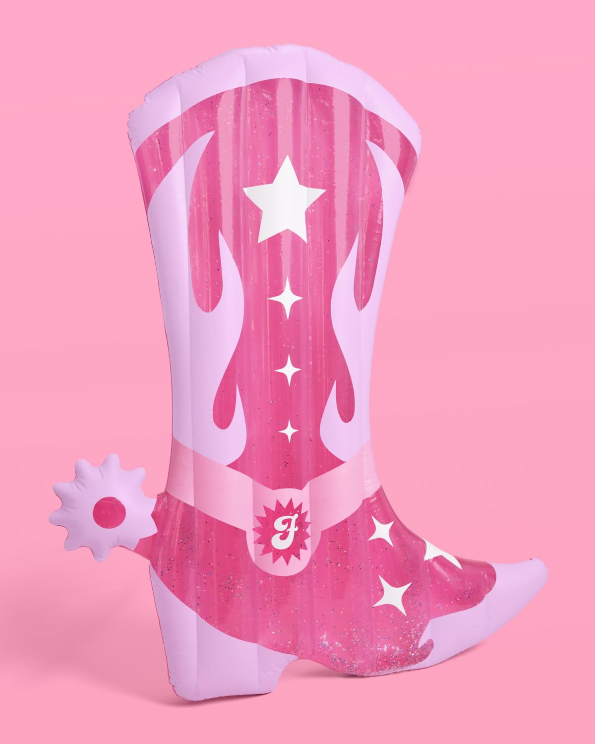 xo, Fetti Cowgirl Boot Pool Float - 6 ft Glitter | Last Rodeo Bachelorette Pool Decorations, Western Birthday Party Supplies, Space Cowboy, Nashville Bride Gift, Bday Favor